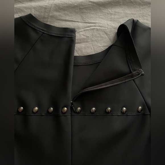 TORY BURCH Waterbury Stud Dress - Black - Size S - Picture 3 of 6